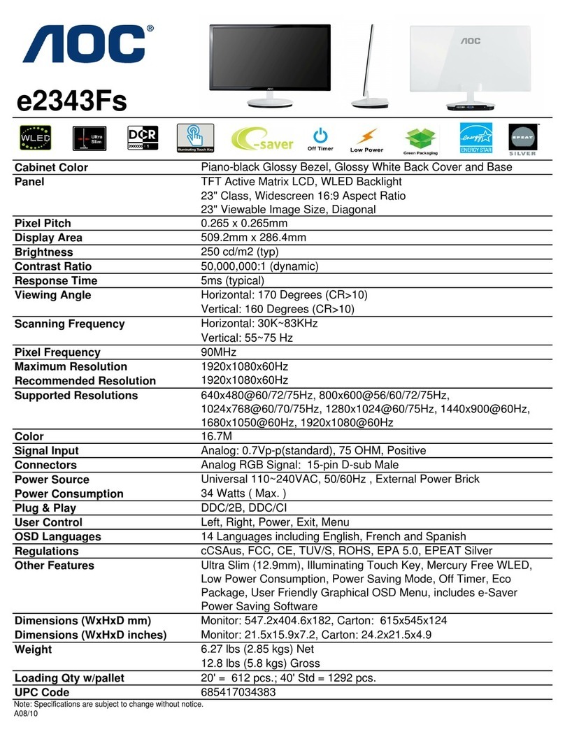 AOC E2343FS - User manual