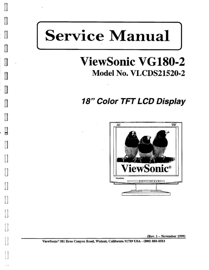 ViewSonic VG180 - 18.1" LCD Monitor User manual