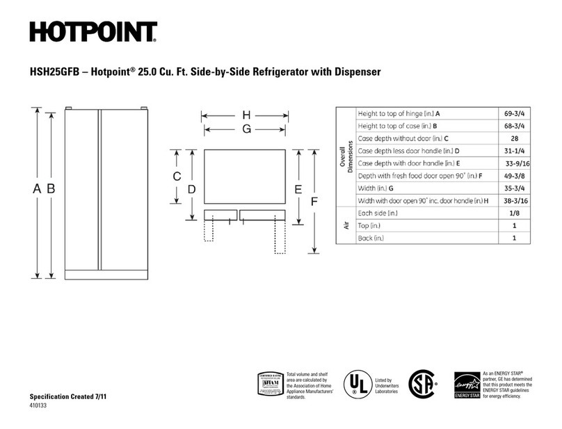 Hotpoint HSH25GFBBB User manual