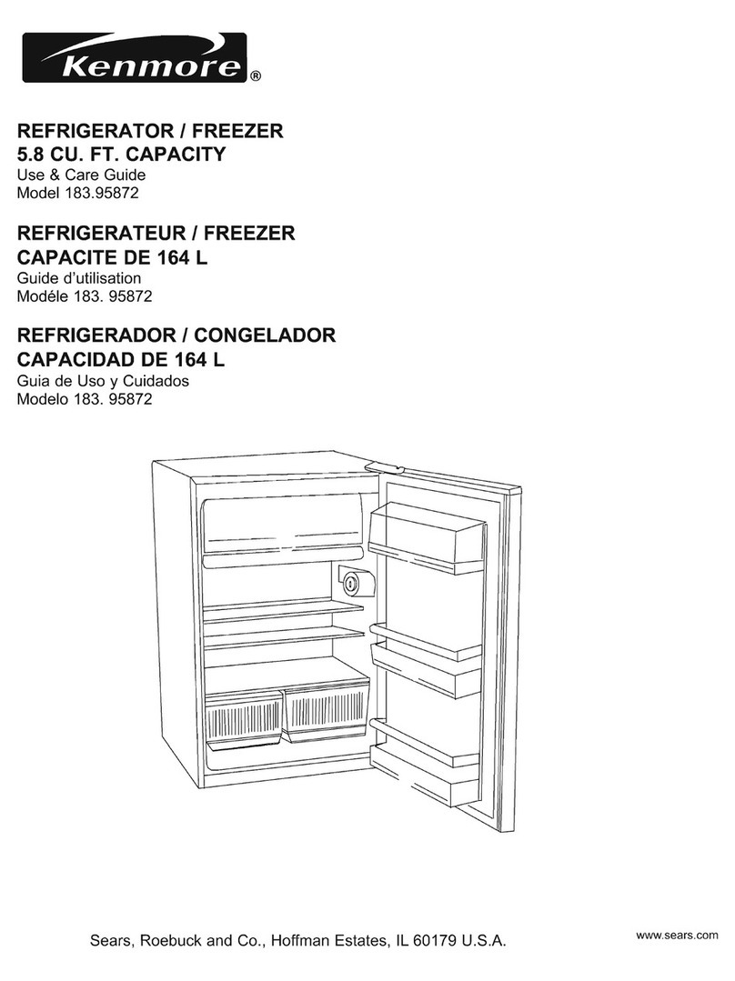 Kenmore 95872 User manual