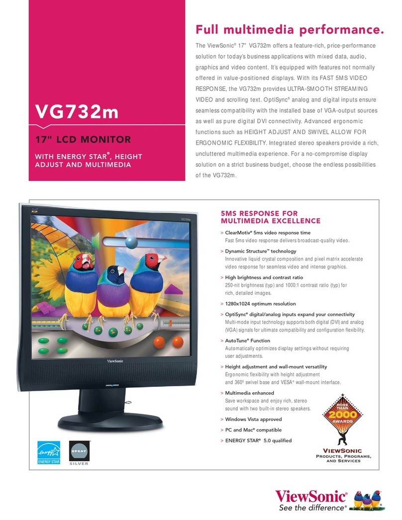 ViewSonic VG732m User manual