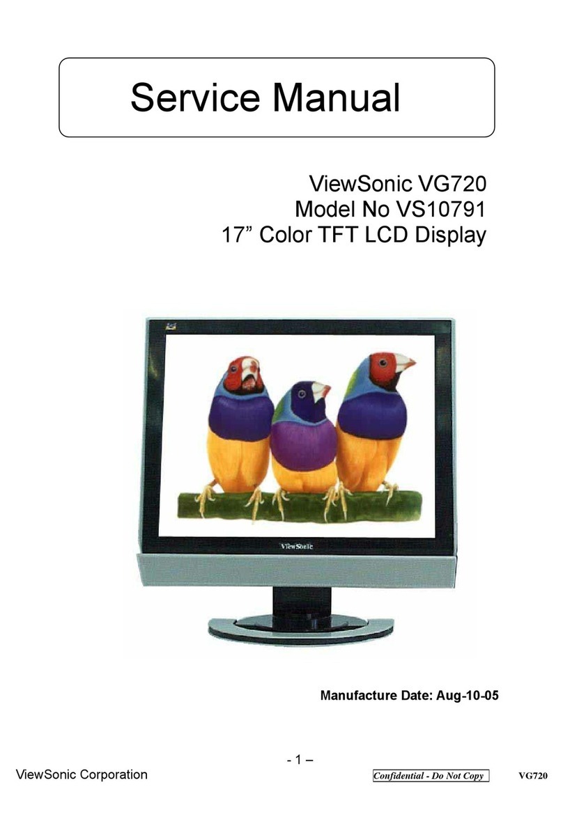 ViewSonic VG720 - 17" LCD Monitor User manual ViewSonic VG720 - 17" LCD Monitor User manual