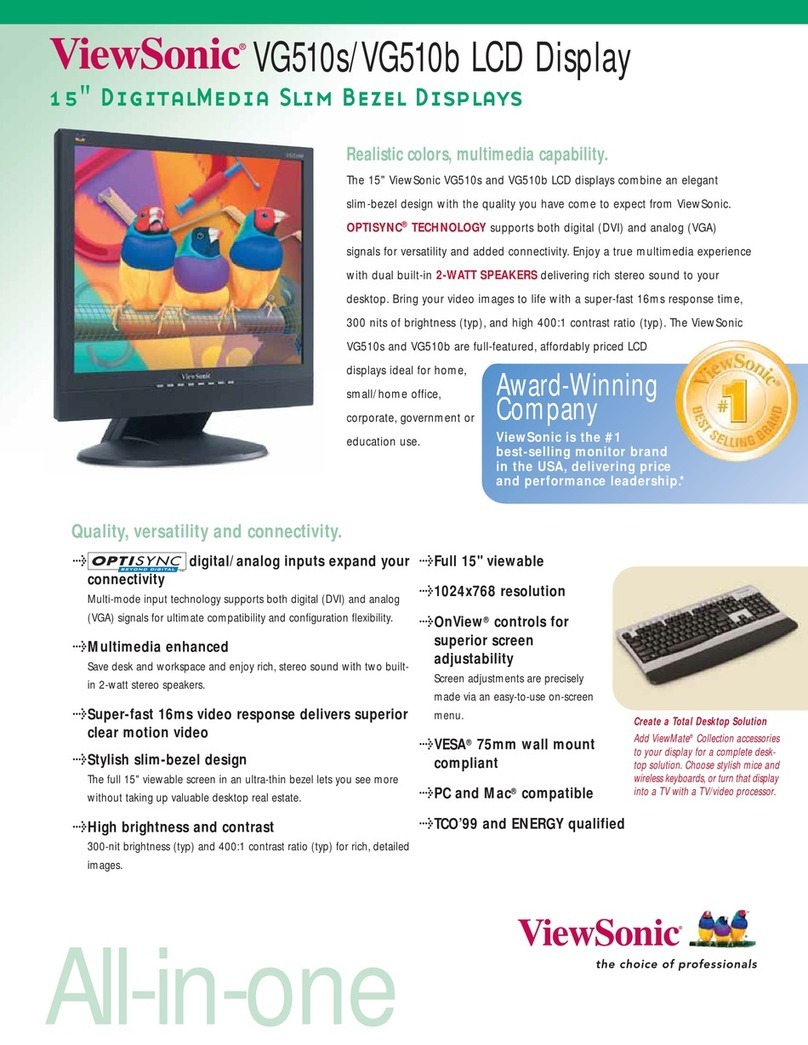 ViewSonic VG510s User manual