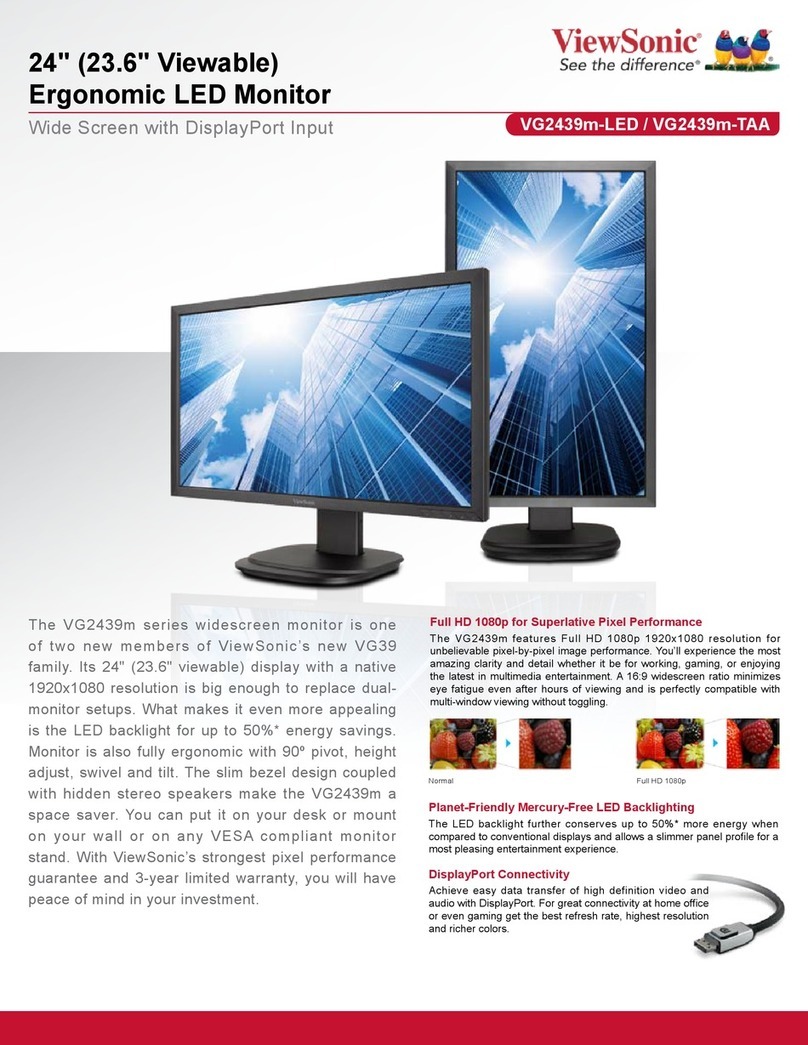 ViewSonic VG2439m-LED User manual