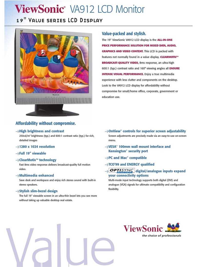 ViewSonic VA912 User manual
