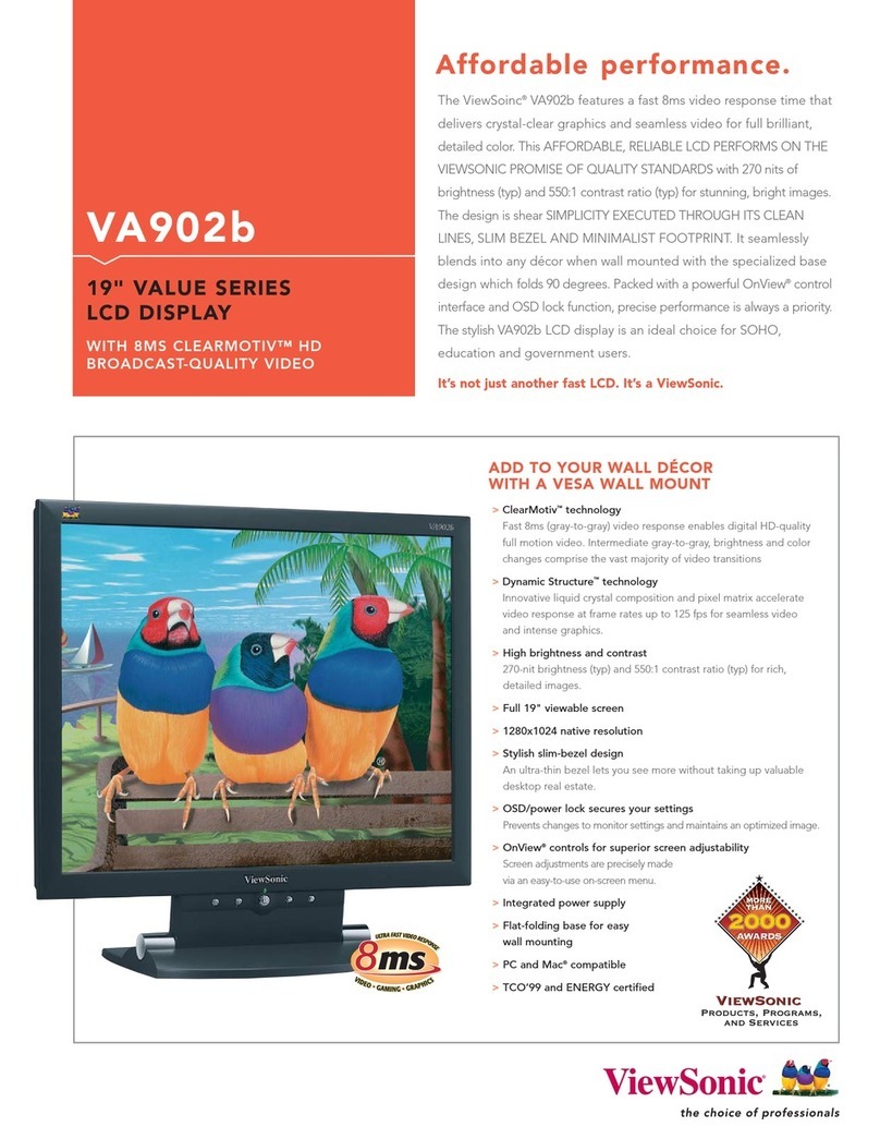 ViewSonic VA902 User manual