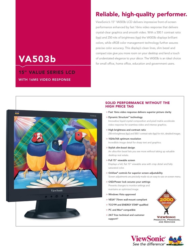 ViewSonic VA503B - 15" LCD Monitor User manual