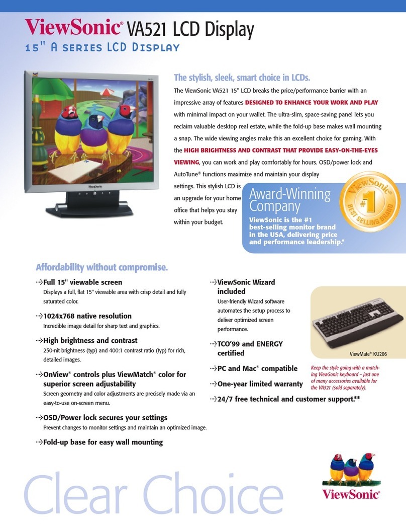 ViewSonic VA521 User manual