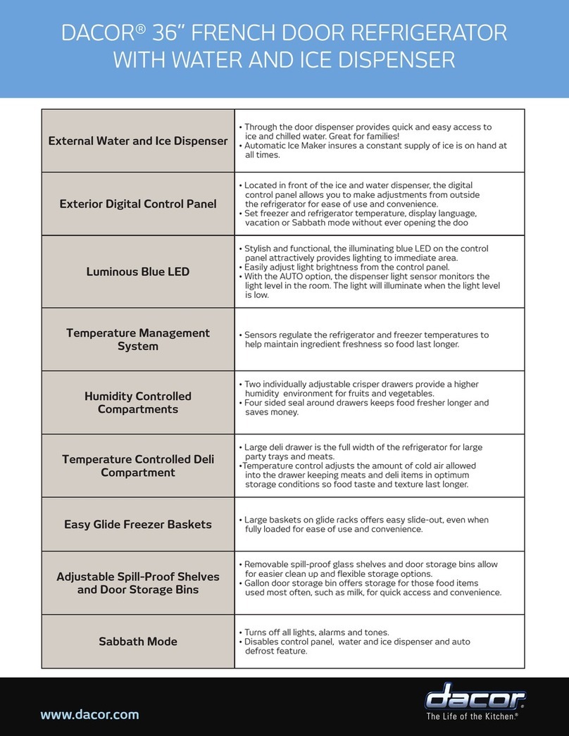 Dacor EF36IWF User manual