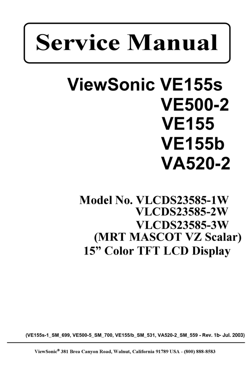 ViewSonic VE155B - 15" LCD Monitor User manual