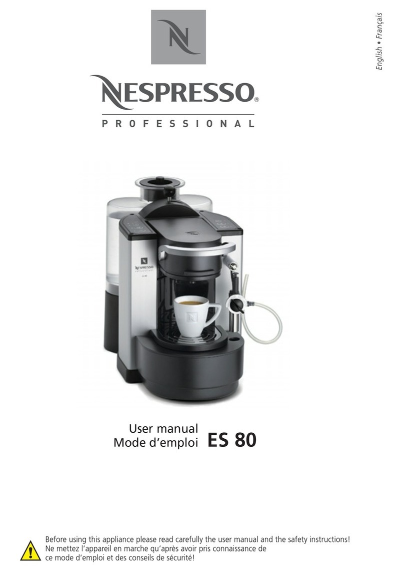 Nespresso ES 80 User manual
