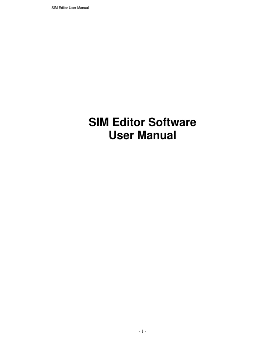 Encore SIM EDITOR SOFTWARE user manual