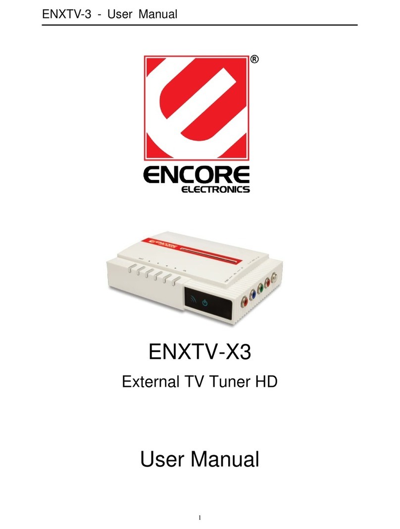 Encore ENXTV-X3 User manual