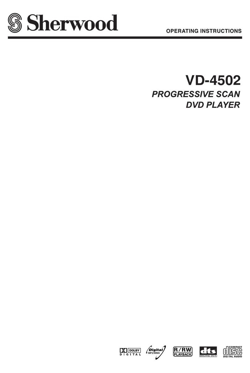 Sherwood VD-4502 operating instructions