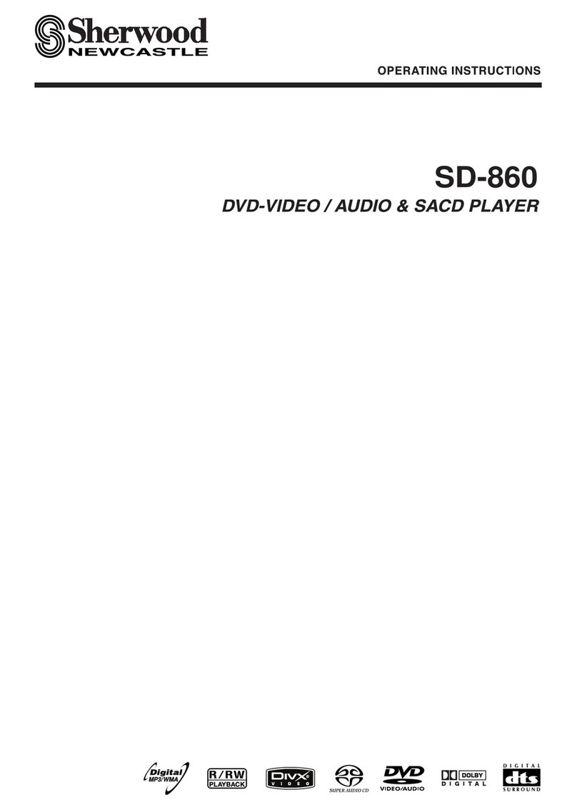 Sherwood SD-860 User manual Sherwood SD-860 User manual