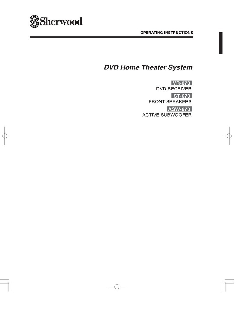 Sherwood ASW-670 operating instructions