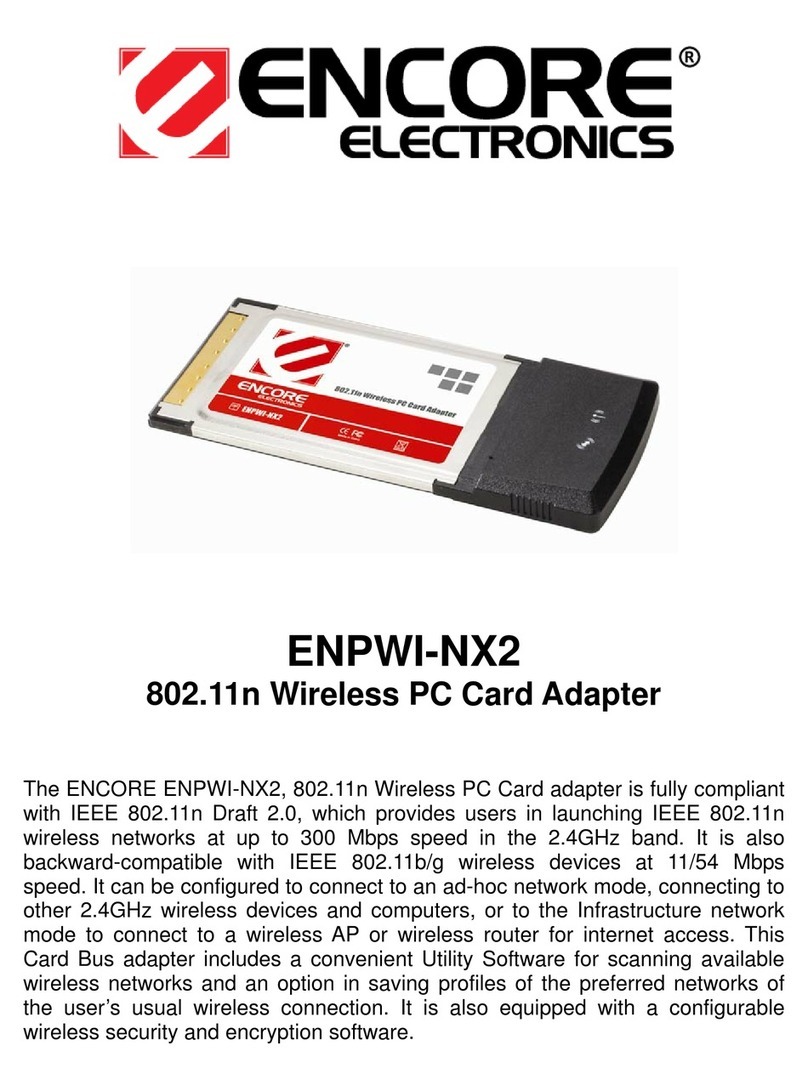 Encore ENPWI-NX2 User manual