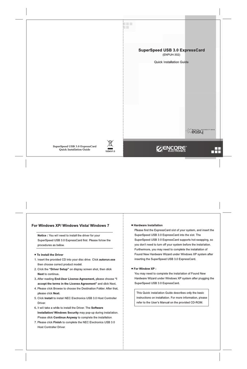 Encore ENPUH-302 User manual