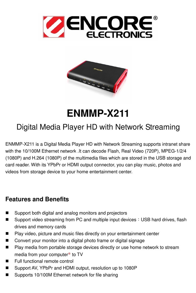 Encore ENMMP-X211 Specifications