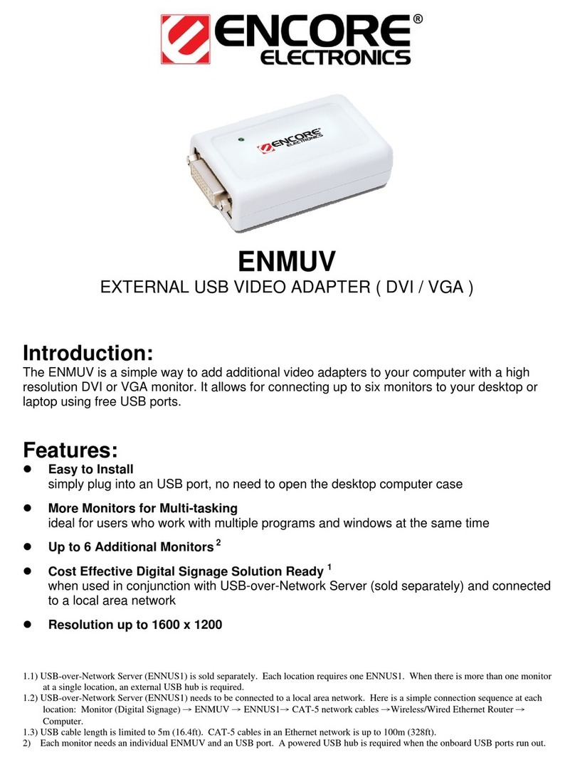 Encore ENMUV - User manual Encore ENMUV - User manual