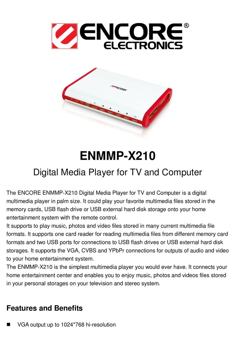 Encore ENMMP-X210 - Specifications