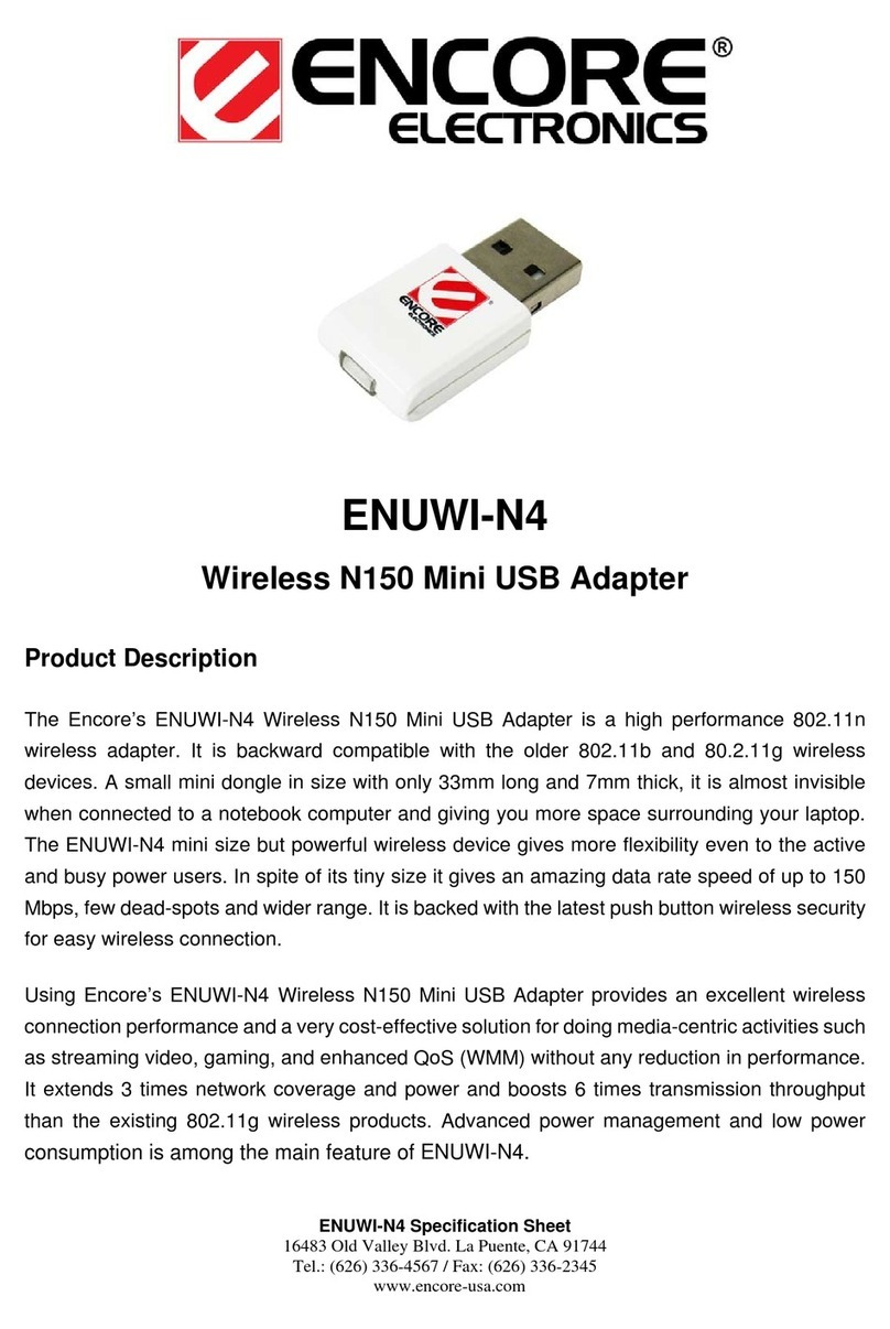 Encore ENUWI-N4 User manual