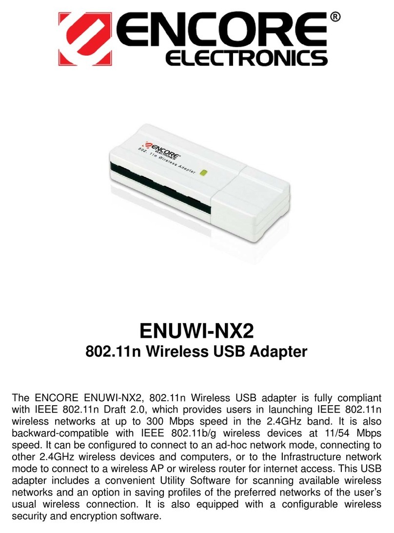Encore ENUWI-NX2 User manual
