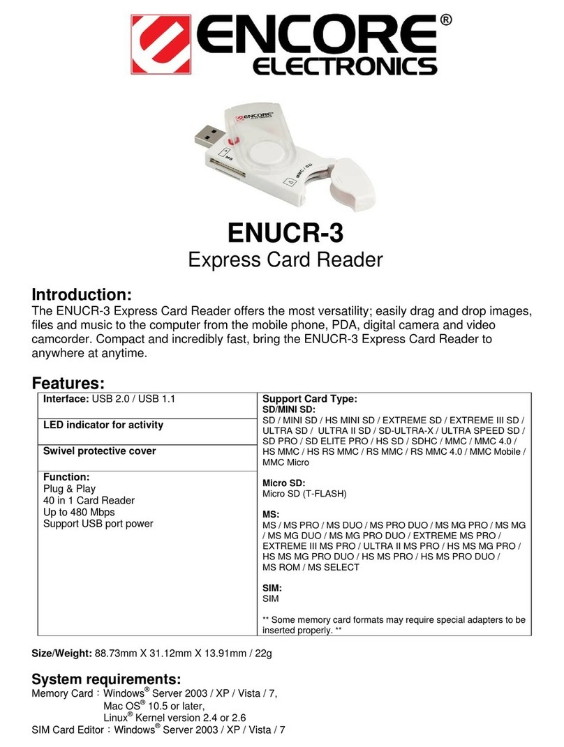 Encore ENUCR-3 User manual