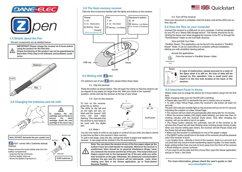 DANE-ELEC ZPEN - quick start guide