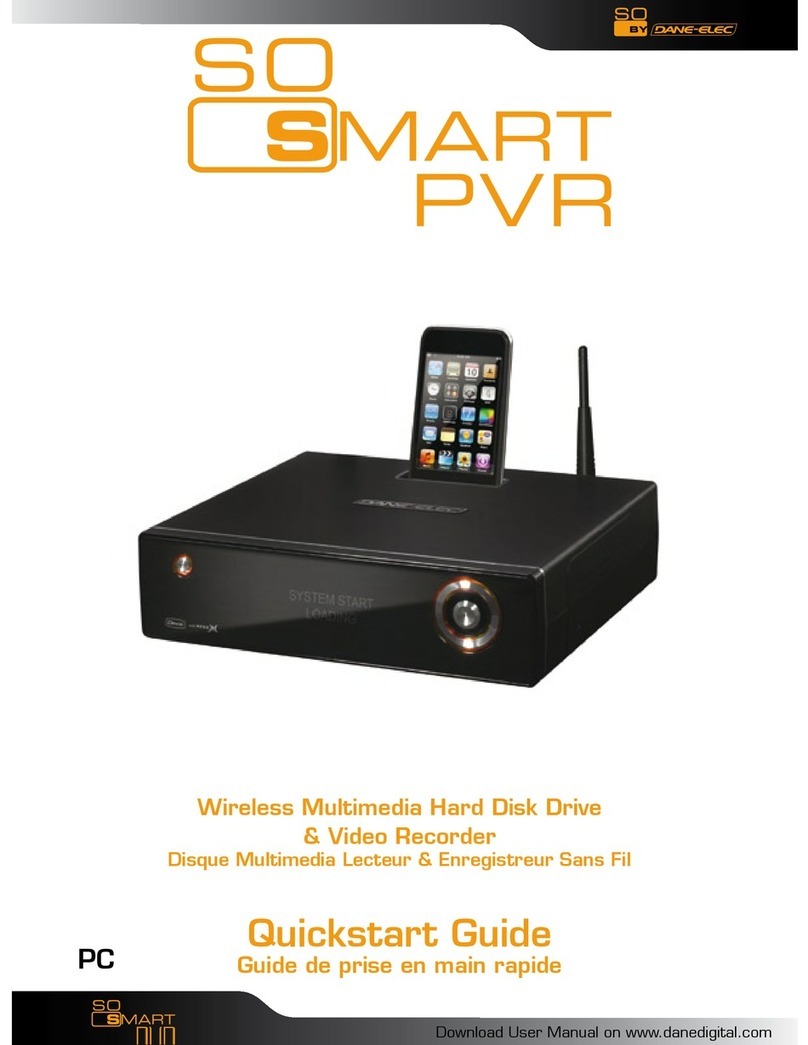 DANE-ELEC SO SMART PVR quick start guide