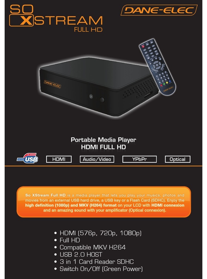 DANE-ELEC SO XSTREAM FULL HD - User manual