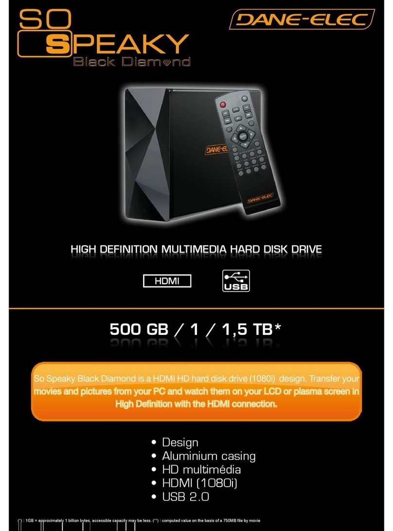 DANE-ELEC SO SPEAKY BLACK DIAMOND datasheet