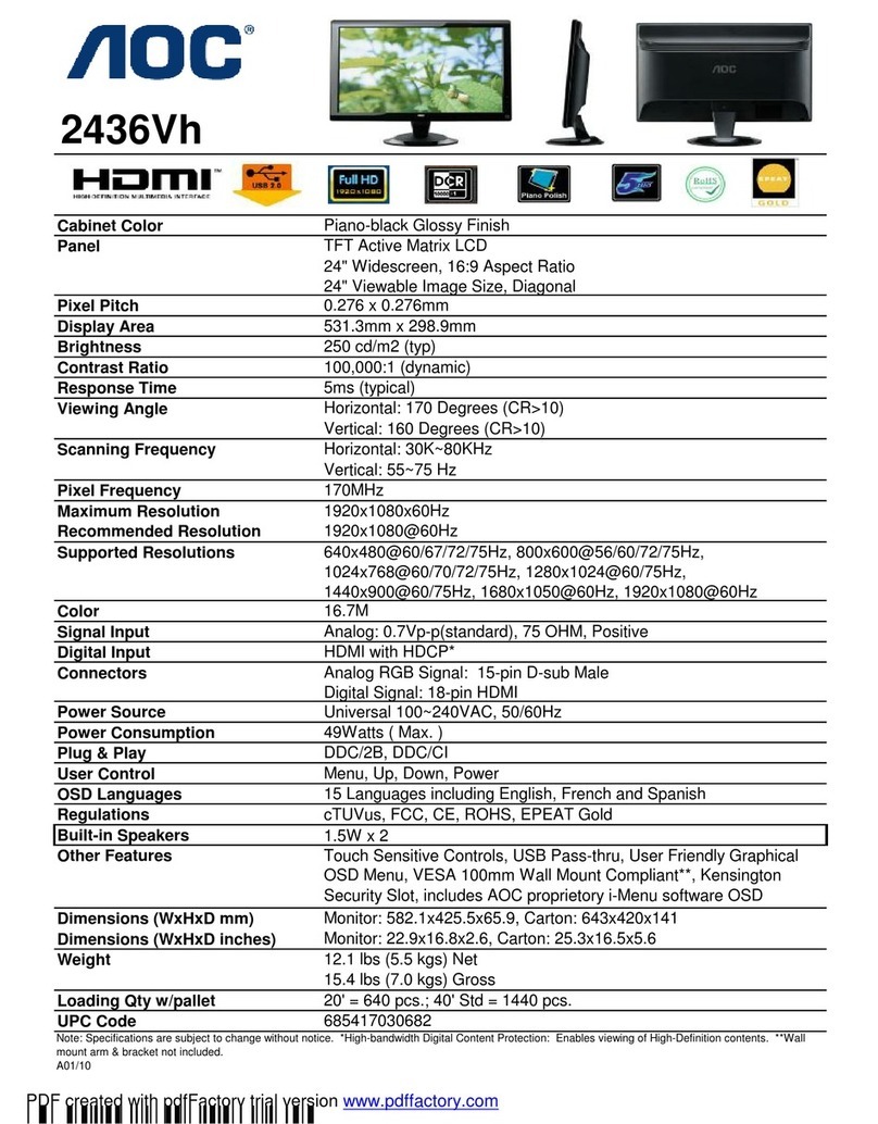 AOC 2436VH - brochure