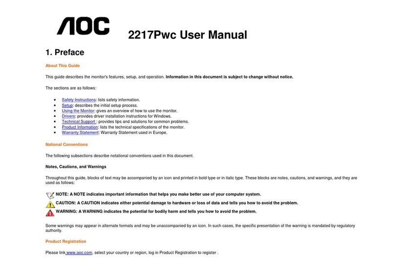 AOC 2217PWC User manual