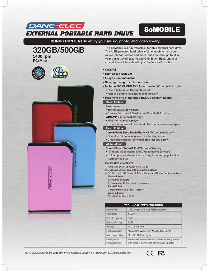 DANE-ELEC SO MOBILE - DATASHEET 2 User manual
