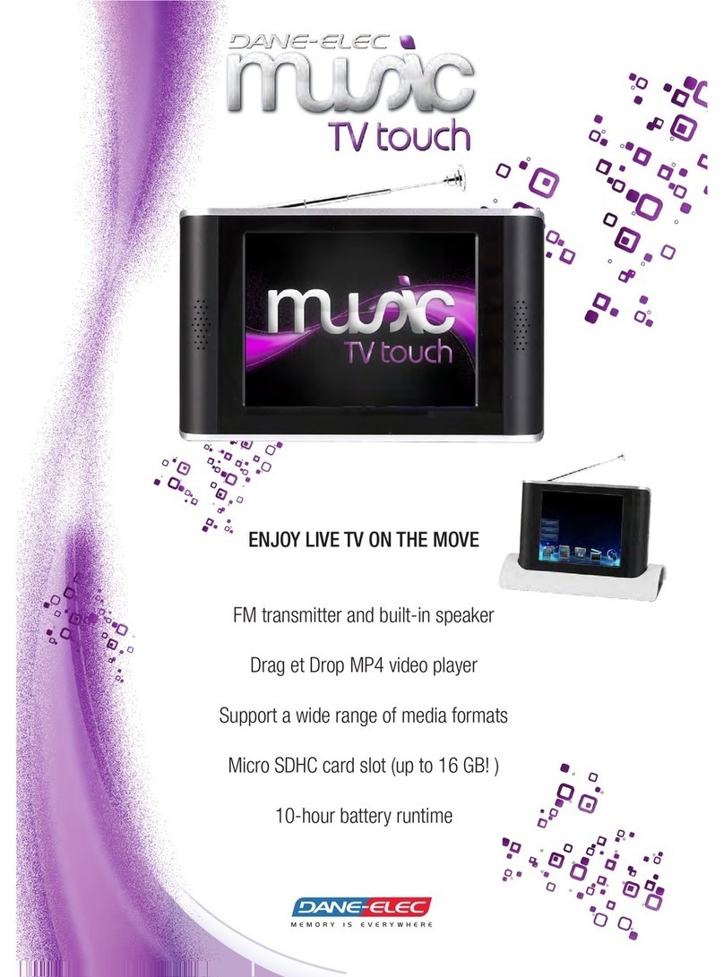 DANE-ELEC MUSICTV TOUCH User manual DANE-ELEC MUSICTV TOUCH User manual