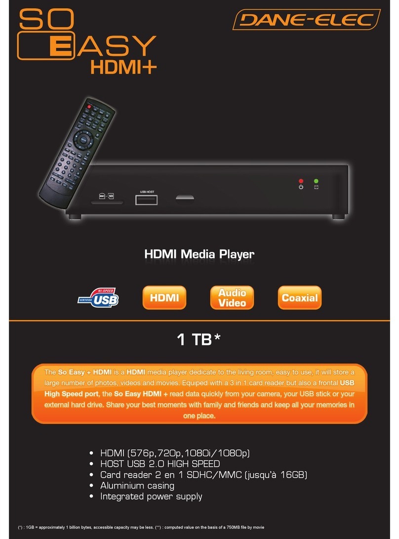 DANE-ELEC SO EASY HDMI PLUS User manual