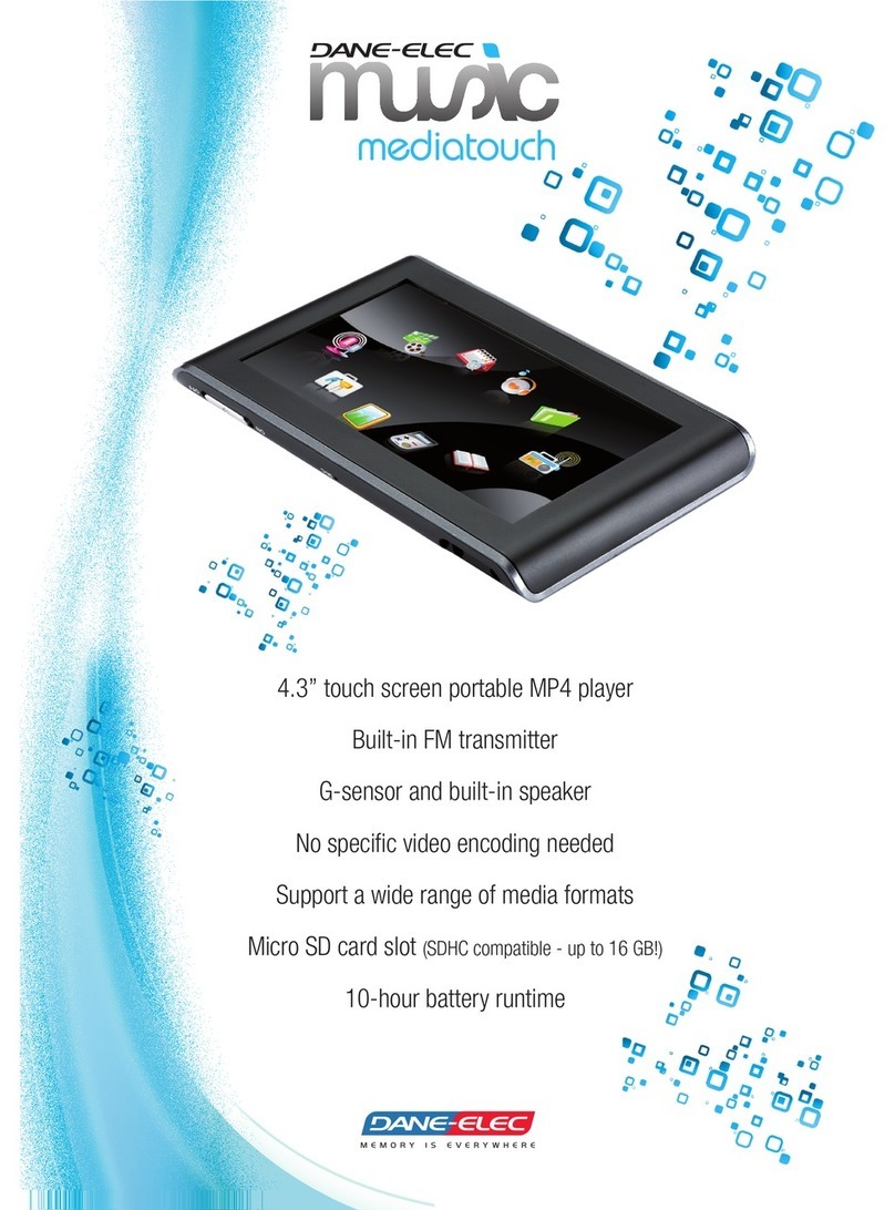 DANE-ELEC MUSICMEDIA TOUCH datasheet