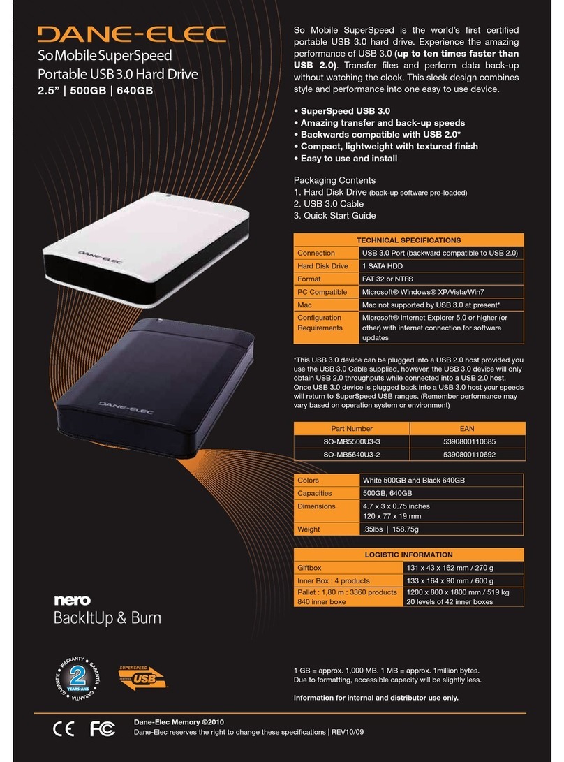 DANE-ELEC SO MOBILE SUPERSPEED User manual DANE-ELEC SO MOBILE SUPERSPEED User manual