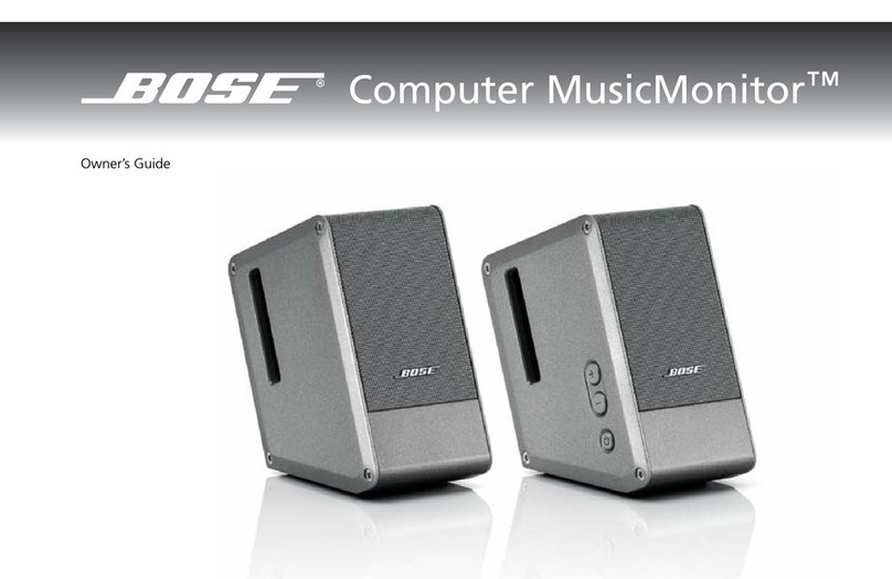 Bose Computer MusicMonitor User manual