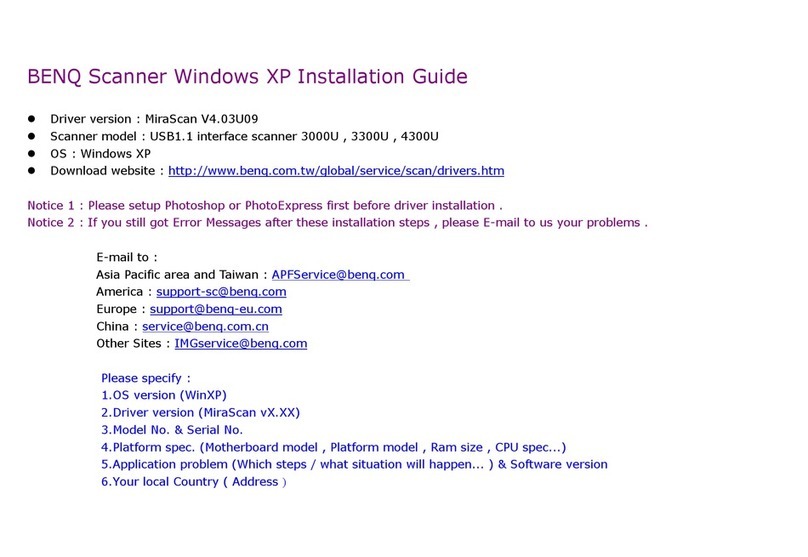 BenQ 4300U User manual
