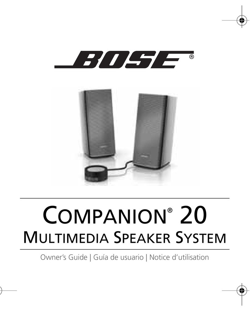 Bose COMPANION 20 owner's guide