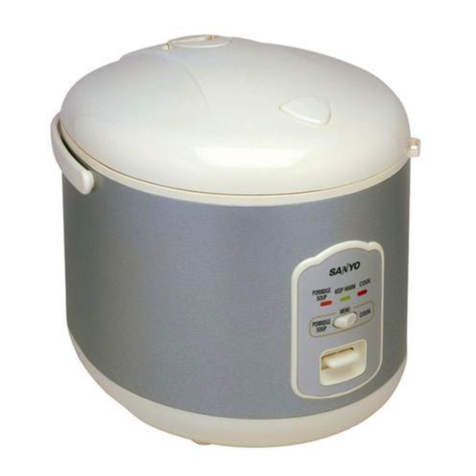 Sanyo ECJ-N100F - Electronic Rice Cooker Manuel d'instructions
