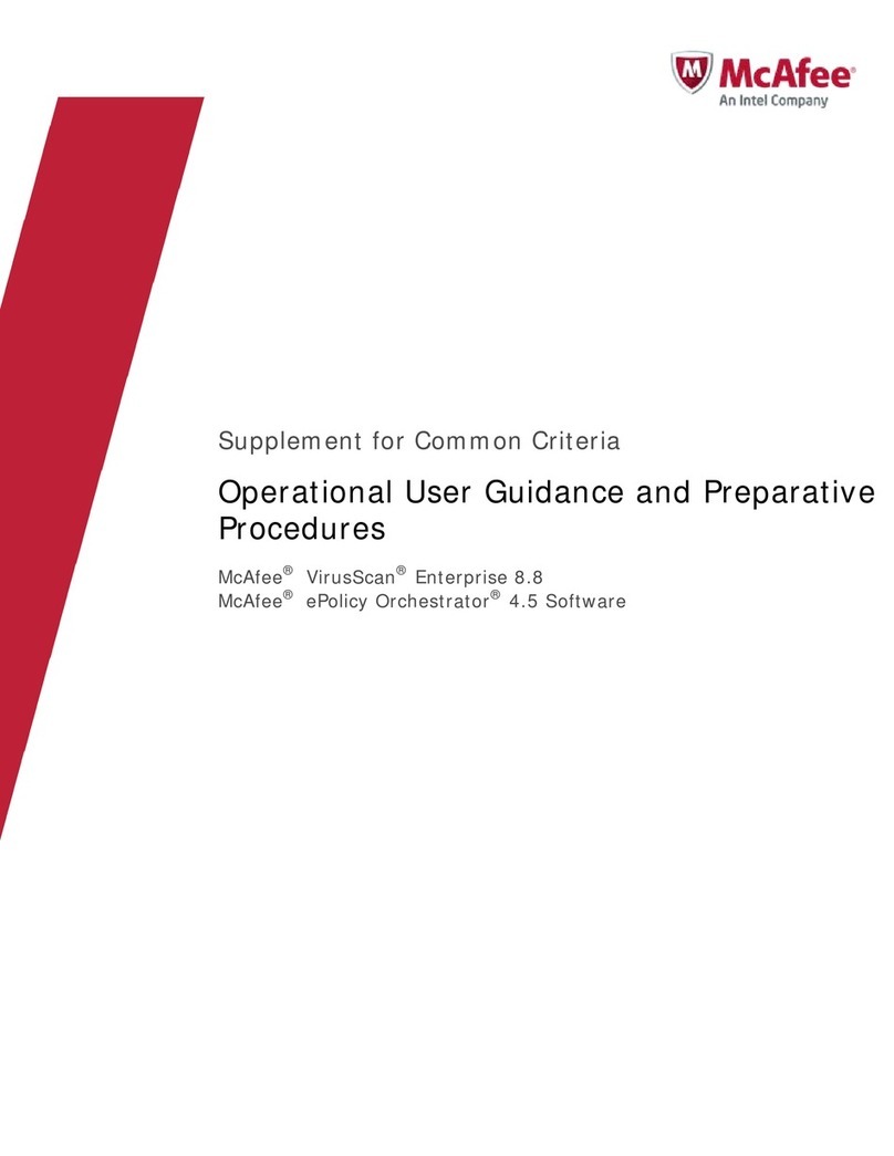 McAfee SAV85E - Active VirusScan - PC Owner's manual