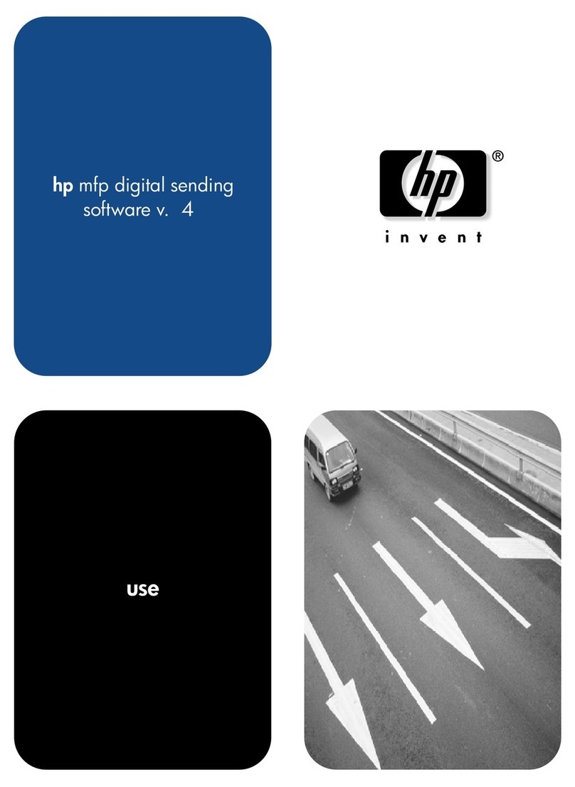HP mfp digital sending software v. 4 User manual