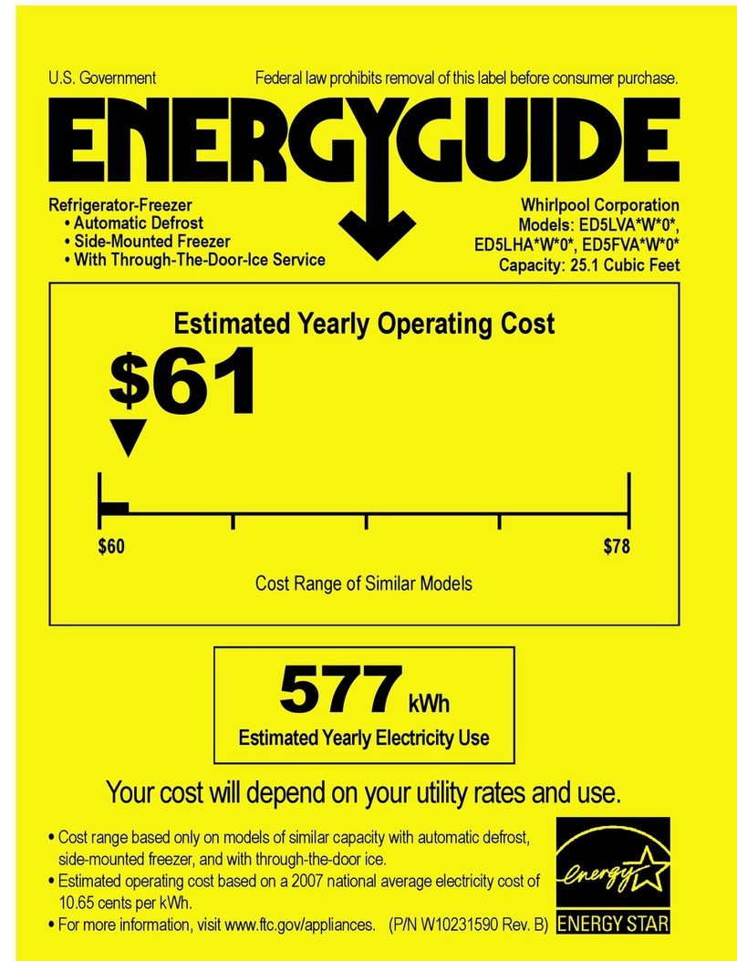 Whirlpool ED5FVAXWL Assembly instructions