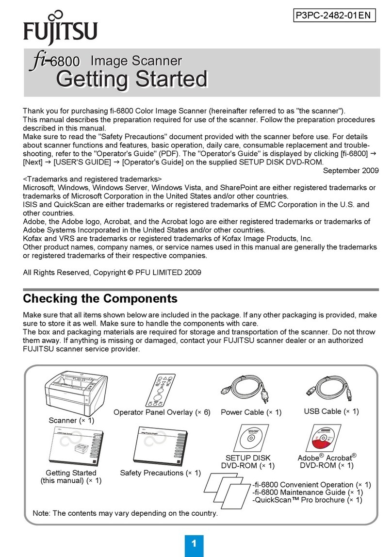 Fujitsu fi-6800 User manual