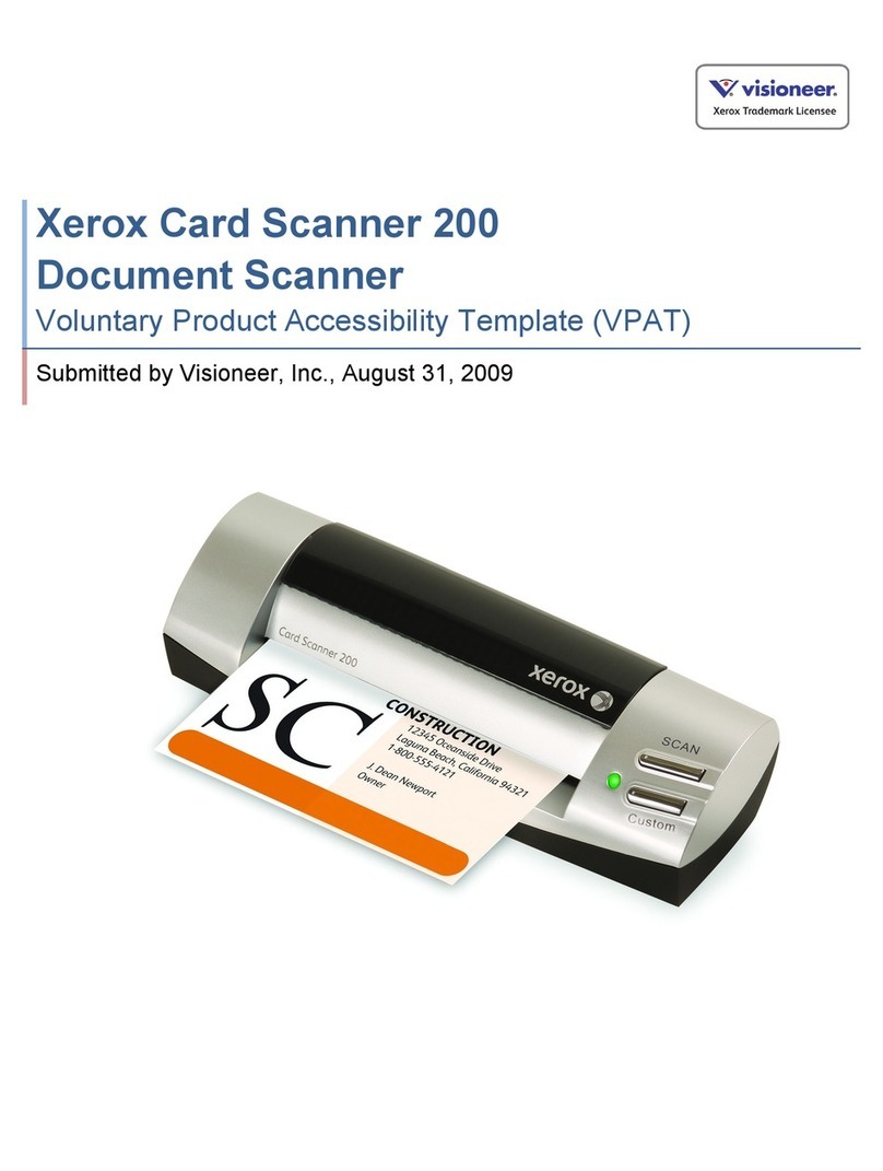 Xerox XCARD-SCAN User manual