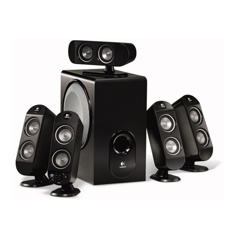 Logitech 970114-0403 - X 530 5.1-CH PC Multimedia Home Theater Speaker... Operating and safety instructions