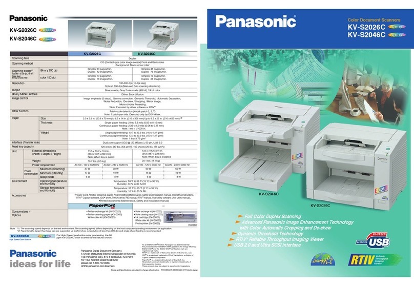 Panasonic KV-S2046C User manual